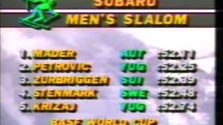 Rok Petrovič wins slalom Heavenly Valley 1986 [upl. by Ardnoel490]