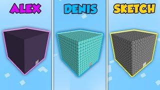 ALEX vs DENIS vs SKETCH  WHATS IN THE BOX in Minecraft The Pals [upl. by Htebazie]