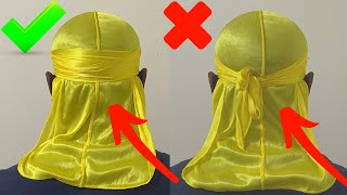 Durag Hurting Your Head  No Knot Method Tutorial [upl. by Basia]