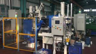 Yota Cold Chamber Die Casting Machine with Robot [upl. by Einnaoj823]