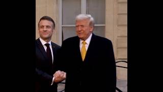 Donald Trump meets with French President Macron [upl. by Pearson867]