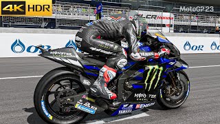 MotoGP 23  100 Race at Thai GP Alex Rins AR42 with Yamaha YZRM1 2024 Season Mod Gameplay 4K60FPS [upl. by Ardnasac541]