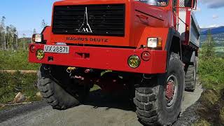 Magirus Deutz logging roads maintenance [upl. by Ary505]