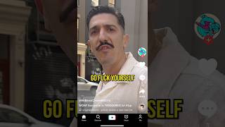 Andrew Schulz attacks man on street interviewer 😳 [upl. by Nalyr295]