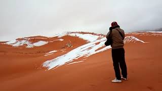 ALGERIA Snow in the Sahara desert [upl. by Relly]