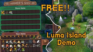 Luma Island Chop Trees Pick Mushrooms In the Luma Island Demo l Free Game For PC l Relaxing Game [upl. by Nylemaj]