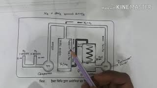 Haber and Bosch process for making Ammonia in hindi अमोनिया बनने की हेबर विधि [upl. by Ttoile]