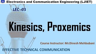 Lec03Kinesics and ProxemicsETC [upl. by Nehcterg]