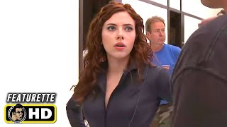 IRON MAN 2 2010 Black Widow Hallway Fight HD Behind the Scenes [upl. by Singer]