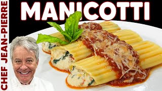 Manicotti Pasta Stuffed with Cheese  Chef JeanPierre [upl. by Ardied]