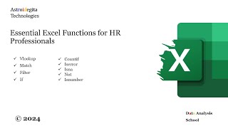 9 Excel Essential Functions for HR Professionals [upl. by Nabala]