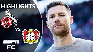 Cologne vs Bayer Leverkusen  Bundesliga Highlights  ESPN FC [upl. by Annovaj]