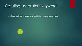 Opening amp Maximizing browser in Katalon Studio using custom keyword  Katalon Studio Custom keyword [upl. by Atibat279]