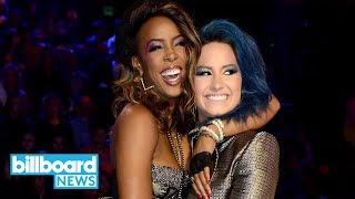 Kelly Rowland Did the Sweetest Thing In Honor of Demi Lovato  Billboard News [upl. by Eeruhs]