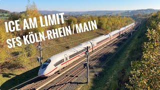 ICE 3 und ICE 4 auf der SFS KölnRheinMain  Deutschlands extremste Schnellfahrstrecke [upl. by Roxanna]