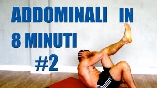 Addominali Allenamento in 8 minuti Programma 2 Obliqui [upl. by Anyek]