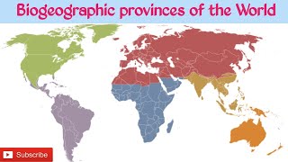 Biogeographic provinces of the World in Hindi  biogeographical realm of World  UGC NETJRF EVS [upl. by Atinrahc]