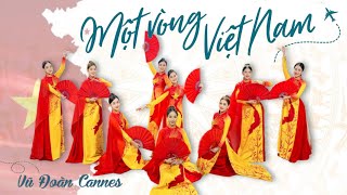 Vũ Đoàn Cannes  Múa Áo Dài  Một Vòng Việt Nam  Tùng Dương [upl. by Leirbaj]