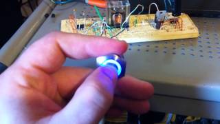 PIC12F509 controlling a DPDT relay and redblue a Bulgin switch [upl. by Saravat293]