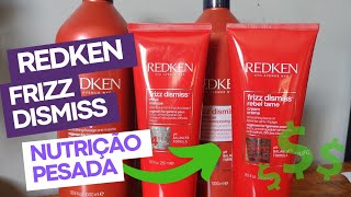 REDKEN FRIZZ DISMISS nutrição pesada  shampoo e máscara [upl. by Sokim]