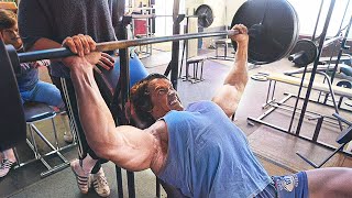 ARNOLD SCHWARZENEGGER CHEST WORKOUT [upl. by Gadmann43]