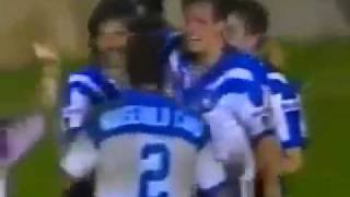 Jonathan Davies Try 1991 Rd 12 Canterbury Bulldogs v North Sydney Bears [upl. by Schecter]