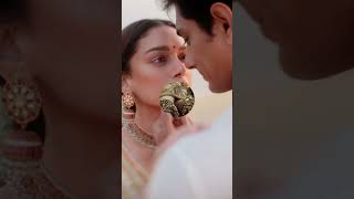 Siddharth  Aditi Rao Hydari tie the knot in a private wedding at Ranganathaswamy temple Wanaparthy [upl. by Eicul]