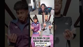 Danceoff Lamine Yamal vs Nico Williams [upl. by Rollins]