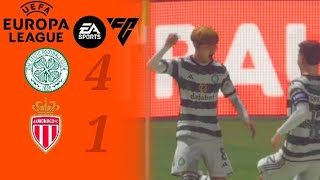 Kyogo Grabs A HatTrick in Dominant display 🔥 Celtic 41 AS Monaco  EAFC UEL Highlights [upl. by Chappie]