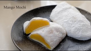 芒果糯米糍  Mango Mochi  Glutinous Rice Dumpling [upl. by Goldi975]