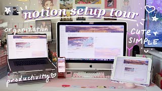 NOTION TOUR how i use notion to organize my personal amp work life youtube webtoon cute amp simple [upl. by Notkcorb]