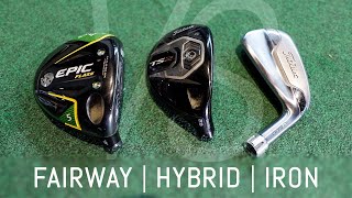 Fairway Wood VS Hybrid VS Driving Iron  Which one should you use [upl. by Martainn]