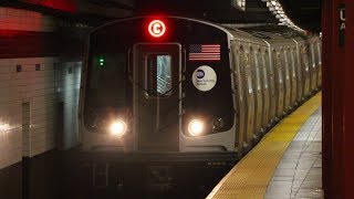 MTA New York City Subway  168th Street Bound R179 C Train 31823189  Utica Avenue [upl. by Edlitam]