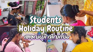 🐤 Holiday Routine for kids and students  Study vlog Malayalam  Malayali mom Helna [upl. by Suiradal990]