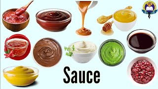 Sauce Name  Basic Sauce  Sauce Name List With Pictures  Sauce  Easy English Learning Process [upl. by Oznole658]