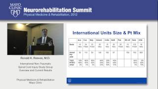 International NonTraumatic Spinal Cord Injury Study Group Overview amp Current Results [upl. by Agretha748]