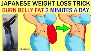 JAPANESE WEIGHT LOSS TRICKBURN BELLY FAT IN JUST 2 MINUTES A DAY  Dr Alan Mandell DC [upl. by Oicnerual786]