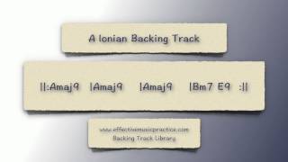 A Ionian Mode Backing Track [upl. by Hathaway]