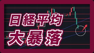 83 米雇用統計で日経平均大暴落 下値メドと今後の値動きは？ ドル円 NYダウ ナスダック SampP500 [upl. by Anyer]