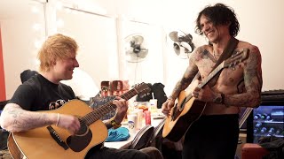 The Darkness amp Ed Sheeran Love Is Only a Feeling Backstage Rehearsal [upl. by Bren]