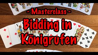 Masterclass  Bidding in Königrufen Tarock [upl. by Mhoj410]