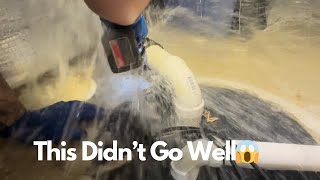 Sewage Ejector Pump Replacement Gone Bad 😱 [upl. by Aenneea697]