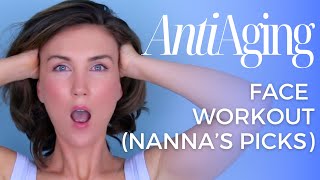 Ultimate AntiAging Face Exercise Routine  Lisa’s Nanna’s MUST TRY Exercises  Natural Face Lift [upl. by Enitsirk]