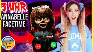 FACETIME mit ECHTEN ANNABELLE Puppe niemals 3 Uhr Nachts wenn Du ALLEINE bist VERSTECKEN spielen [upl. by Joon156]