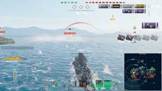 World of Warships  HMS Incomparable in Asymmetric Battle  230328 damage  1499 BXP [upl. by Norman181]