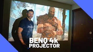 Playing PS4 Pro on my 4k Projector  Benq W2700 4K HDR projector Review [upl. by Padegs]