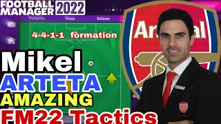 Mikel ARTETA Amazing FM22 Tactics  Football Manager 2022 [upl. by Eadith]