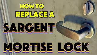 Showing how to install a mortise lock [upl. by Bartlett235]