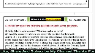 Nios Physics 312 Solved Assignment 2025  NIOS TMA Answer 202425 Physics 312 Class 12 in English [upl. by Danae]