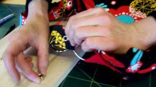 How to insert eyelets in a handbag strap [upl. by Severn]